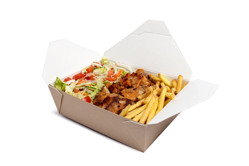 Kebabas lėkštėje