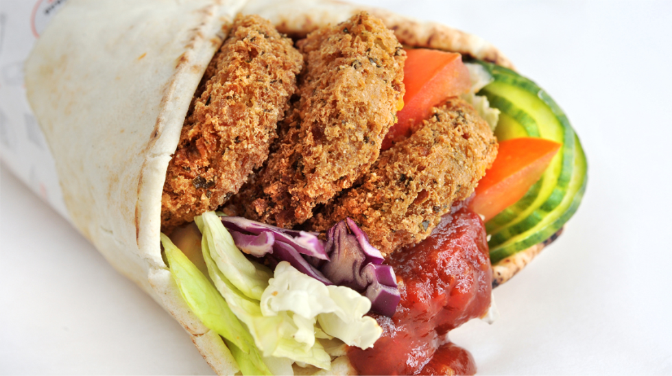 Kebab with falafels L